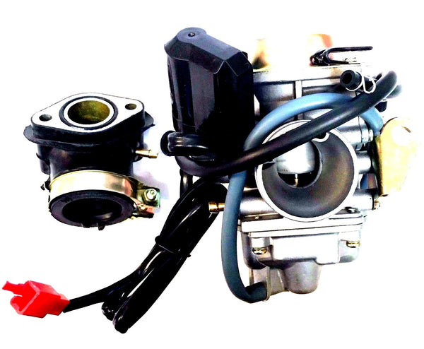 Performance 24MM Carburetor Intake Manifold Kit GY6 150CC Scooter Moped Roketa