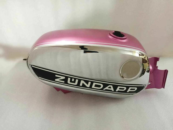 Fit For Zundapp KS 50 Cross 517-52 Pink Chrome Petrol Tank 1975 @LS