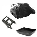 Chopped Trunk Backrest Mount Fit For Harley Touring 2009-13 Black