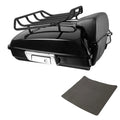 Black Razor Trunk Backrest Luggage Rack Fit For Harley Street Road Glide 2014-26