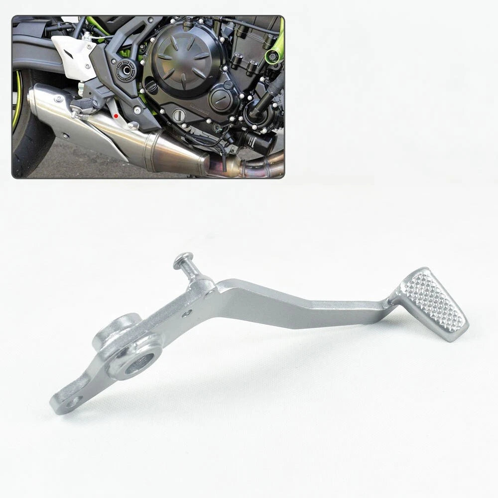Fits 2017-2023 Kawasaki Ninja 650 Z650 Z650RS Rear Foot Brake Lever Pedal Silver