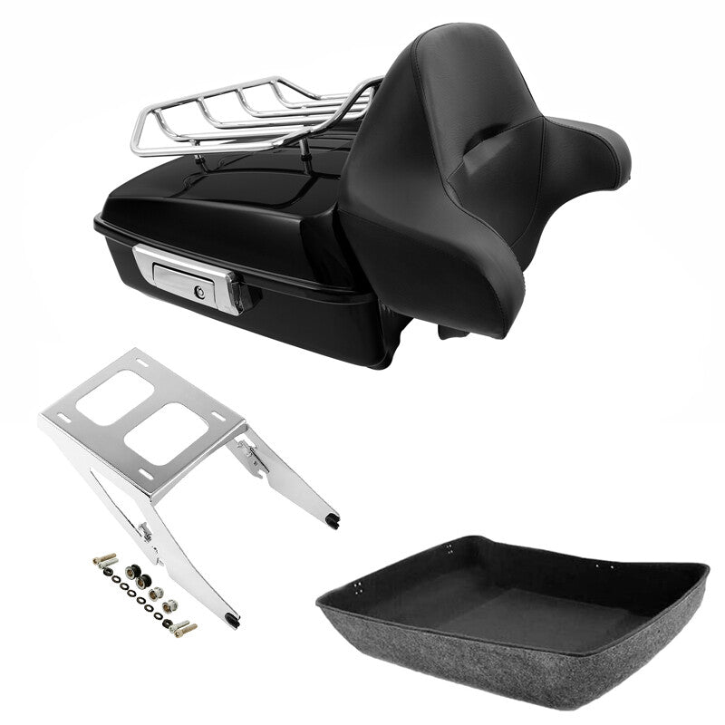 Chopped Trunk Pad Rack Two-Up Mount Fit For Harley Sport Glide Flsb 2018-21