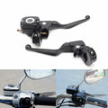 Black Brake Clutch Lever Pump Master Cylinder For Harley Softail Deluxe Fat Boy