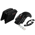 5" Extended Hard Saddlebags LED Rear Fender Fit For Harley Street Glide 09-13 12