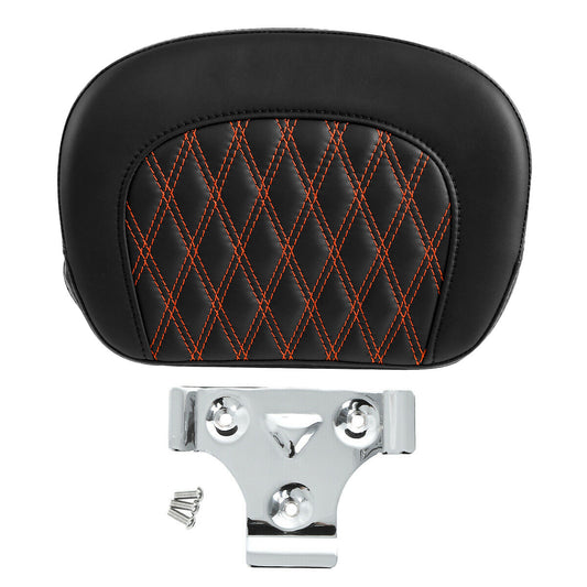 Passenger Sissy Bar Backrest Pad Fit For Harley Electra Glide Road King Glide