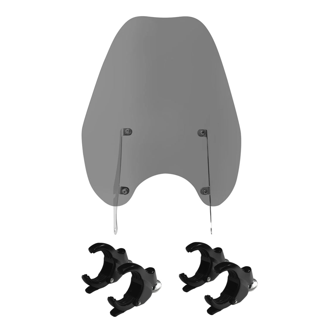 Smoke Windshield w/ 49mm Clamps Fit For Harley Street Bob Fxbb Fxlr 2018-2020