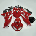 For Kawasaki Ninja ZX6R 636 2009-2012 Red Black Carbon Fiber Fairings Kit w/Tank