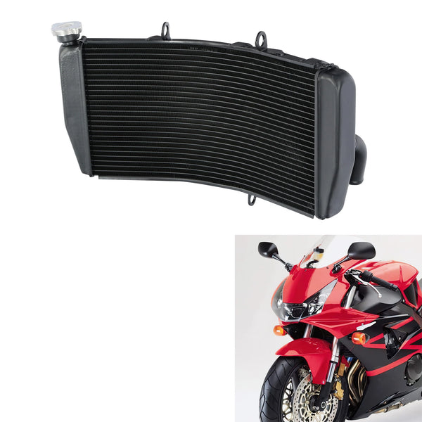 Black Aluminum Radiator Cooler Cooling Fit For Honda CBR954 CBR954RR 2002-2003