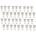 Tusk NPK-Q4-076e73-074468 Impact Wheel Replacement Spoke Nipple Kit Rear Silver