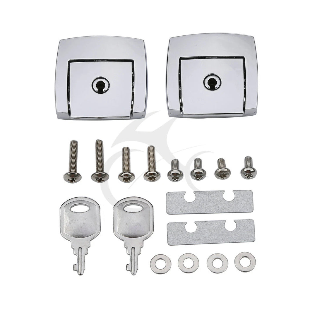 Chrome Trunk Latch Cover Fit For Harley Touring Road King Glide 1998-2013