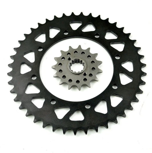 15 / 43T Steel Front & Rear Sprocket Kit for Kawasaki KLR650 KLX650 KLX650R
