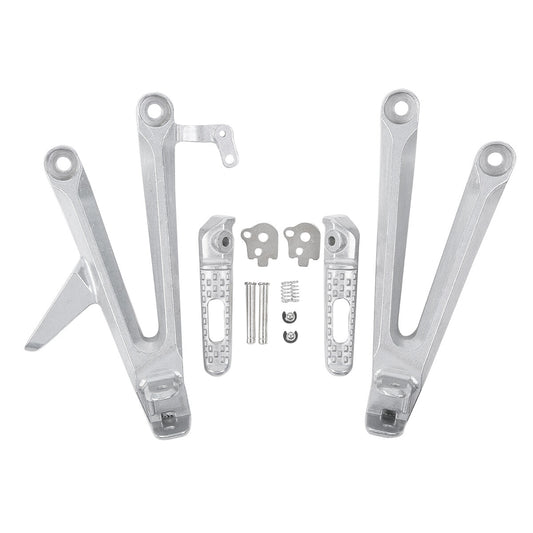 Passenger Footrests Footpegs Mount Bracket Set Fit For Honda CBR1000RR 2004-2007