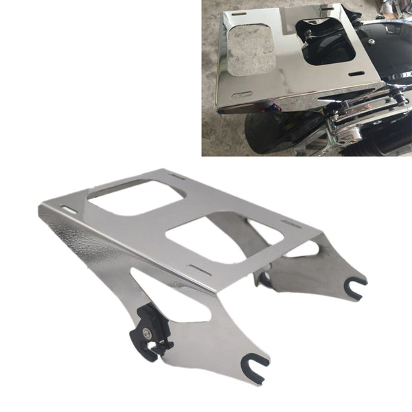 Two Up Tour Pak Pack Mount Luggage Rack For Harley Street Glide Road King 14-19