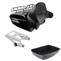 King Trunk Rack Backrest Mount Rack Fit For Harley Street Glide Touring 2014-26