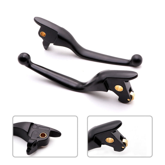Black Metal Regulator Brake Clutch Lever For Harley Touring Street Glide 14-16