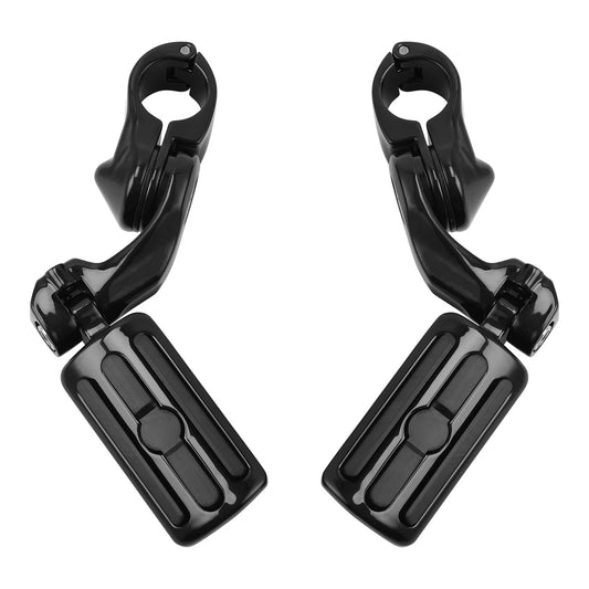 1 1/4" Engine Bar Highway Short Mount Foot Pegs Pedals Fit For Harley Touring
