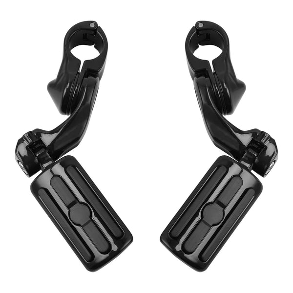 1 1/4" Engine Bar Highway Short Mount Foot Pegs Pedals Fit For Harley Touring