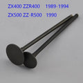 2PC Intake and Exhaust Valves for Kawasaki ZX400 ZZR400 89-94 ZX500 ZZ-R500 1990