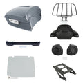 King Trunk Mount Speakers Plate Light Fit For Harley Touring 14-26 Gunship Gray