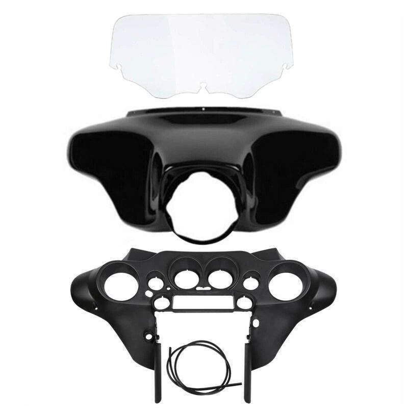 Inner Outer Batwing Fairing 8'' Windshield Fit For Harley Street Glide 96-13 New