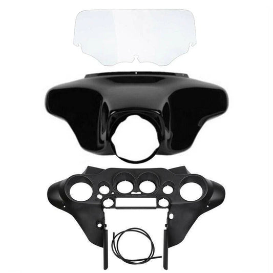 Inner Outer Batwing Fairing 8'' Windshield Fit For Harley Street Glide 96-13 New