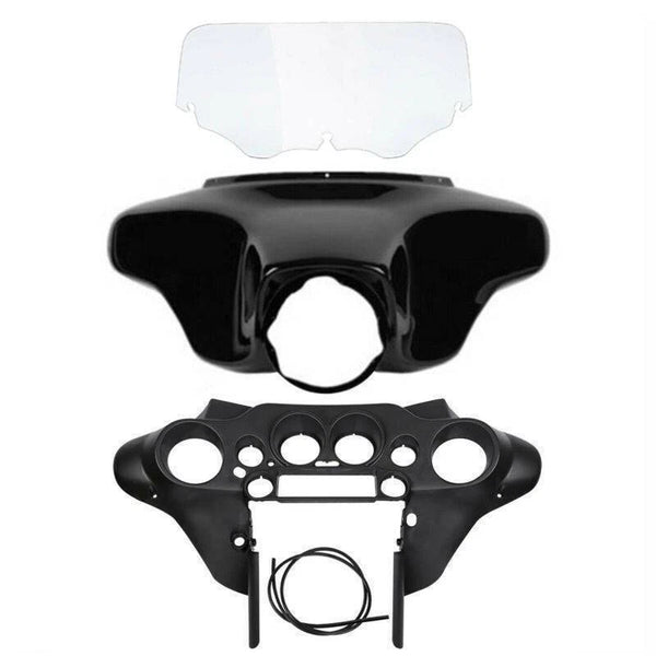 Inner Outer Batwing Fairing 8'' Windshield Fit For Harley Street Glide 96-13 New