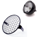 6.3" Retro Metal Motorcycle Grill Side Mount Headlight Cover Mask Cafe Racer CB