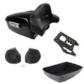 King Trunk Backrest Pad Speakers Mount Fit For Harley Touring Road Glide 2014-26
