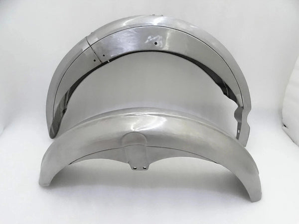 for Ajs Front And Rear Raw Steel Mudguard Set (PRE-DRILLED)