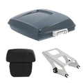 Razor Trunk Backrest Mount Rack Fit For Harley Cvo Road Glide 14-Up Gunship Gray