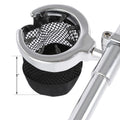 Chrome 1" Handlebar Drink Cup Holder & Mesh Basket Fit For Harley Touring Dyna