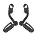 Long Angled Adjustable Highway Foot Pegs & Clamps Fit for Harley