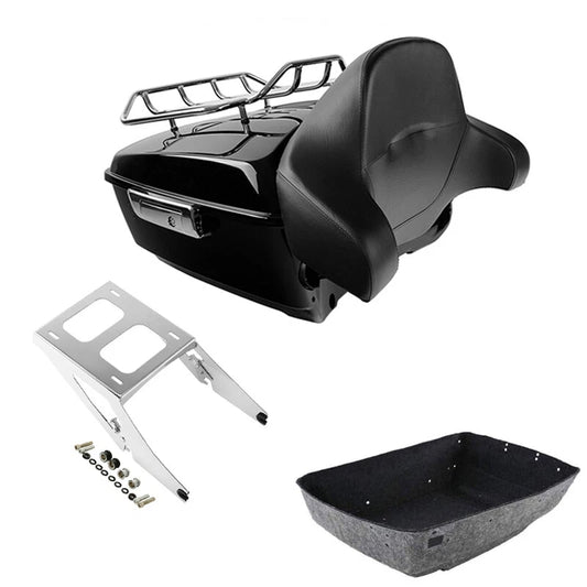 King Trunk Backrest Luggage Mount Rack Fit For Harley Sport Glide 2018-2021