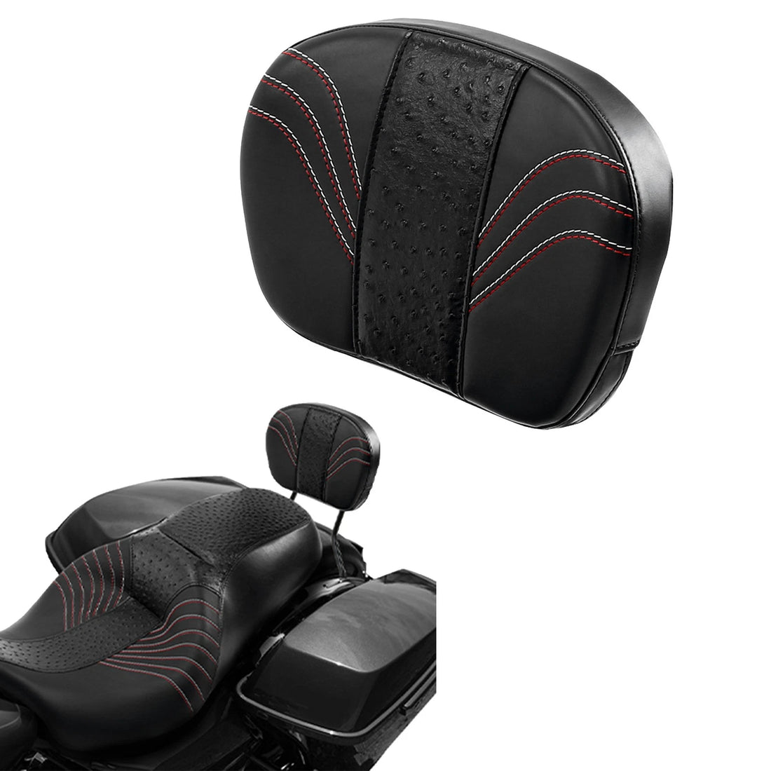 Passenger Sissy Bar Backrest Fit For Harley Touring Road King Electra Glide