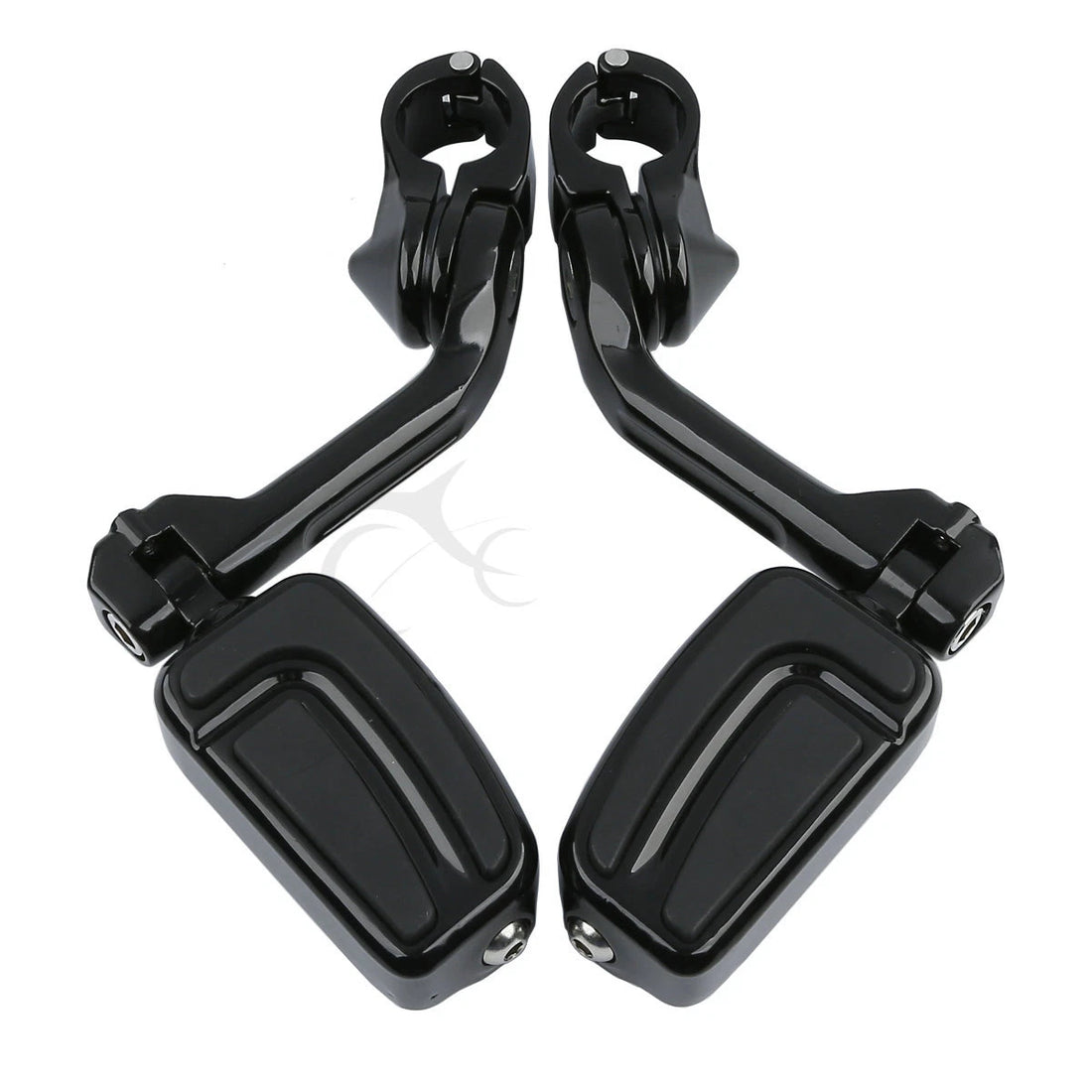 1 1/4 Inch 32mm Highway Bar Long Angled Foot Pegs Fit For Harley Engine Guards