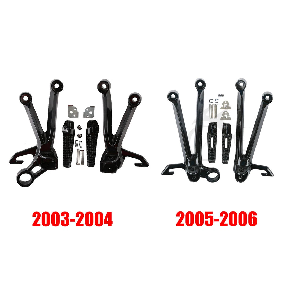 Rear Footrest Footpegs Pegs Bracket Fit For Suzuki GSXR1000 2003-2004 2005-2006