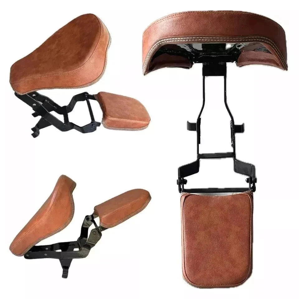 Foldable Seat fit for Jawa Bobber 42 Jawa Perak with Footrest Tan Color