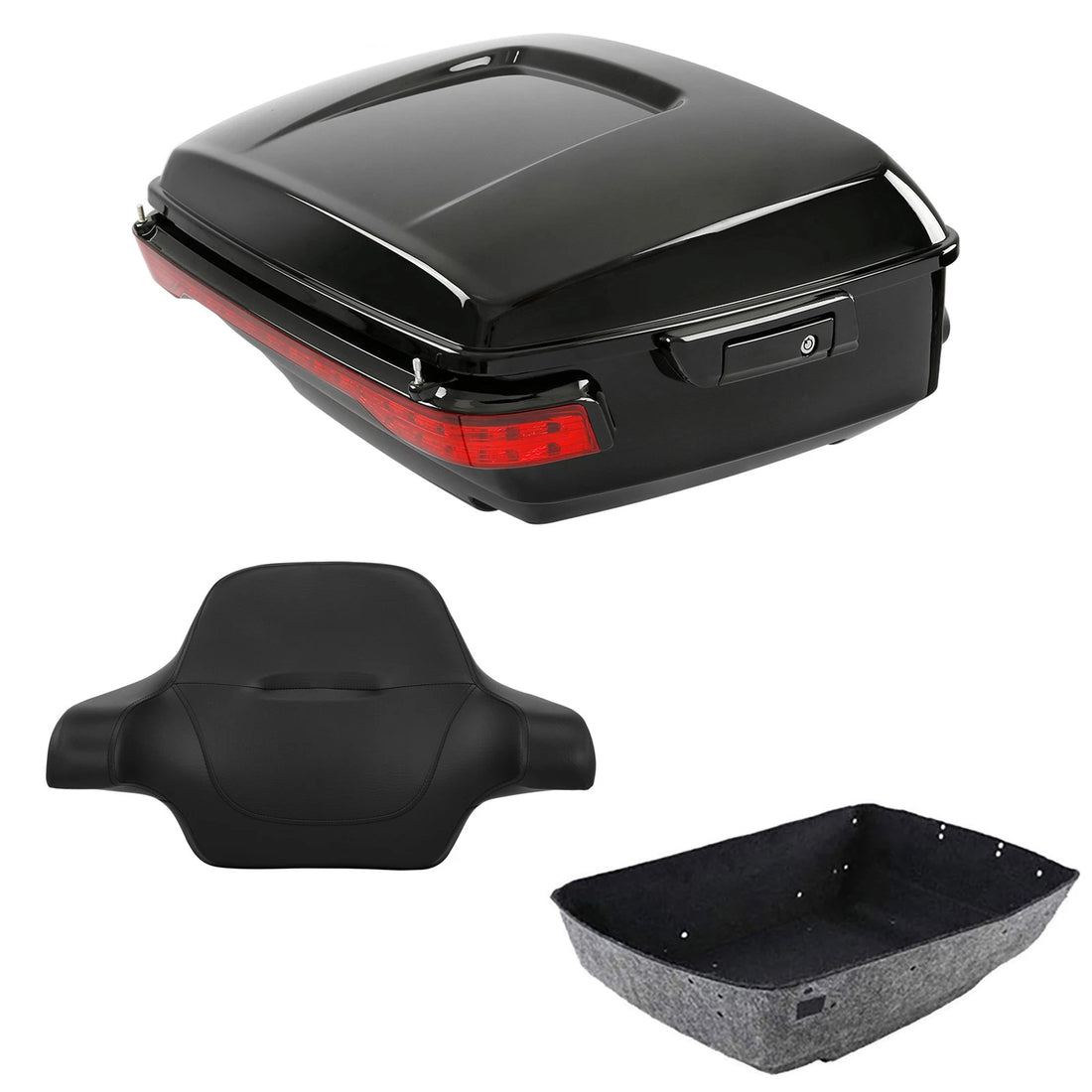 King Trunk Backrest LED Brake/Turn/Tail Light Fit For Harley Road Glide 14-2026