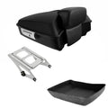 Matte Chopped Trunk Backrest Rack Fit For Harley Touring Street Glide 2014-2026