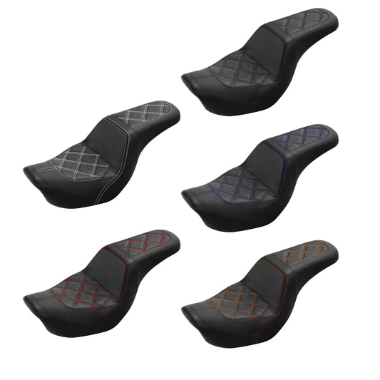 Step Seat Fit For Harley Dyna Fat Bob Low Rider 2006-2017 Driver & Passenger