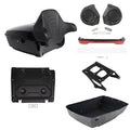 King Trunk Backrest Speakers Lamp Mount Plate Fit For Harley Road Glide 14-2026
