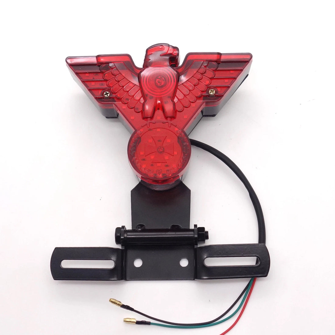 Warbird Hinged LED Rear License Brake Tail Light Lamp For Harley Bobber Chopper
