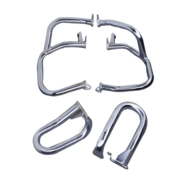 Front Rear Engine Guards Crash Bars Fit For Honda Goldwing GL 1800 01-17 Chrome