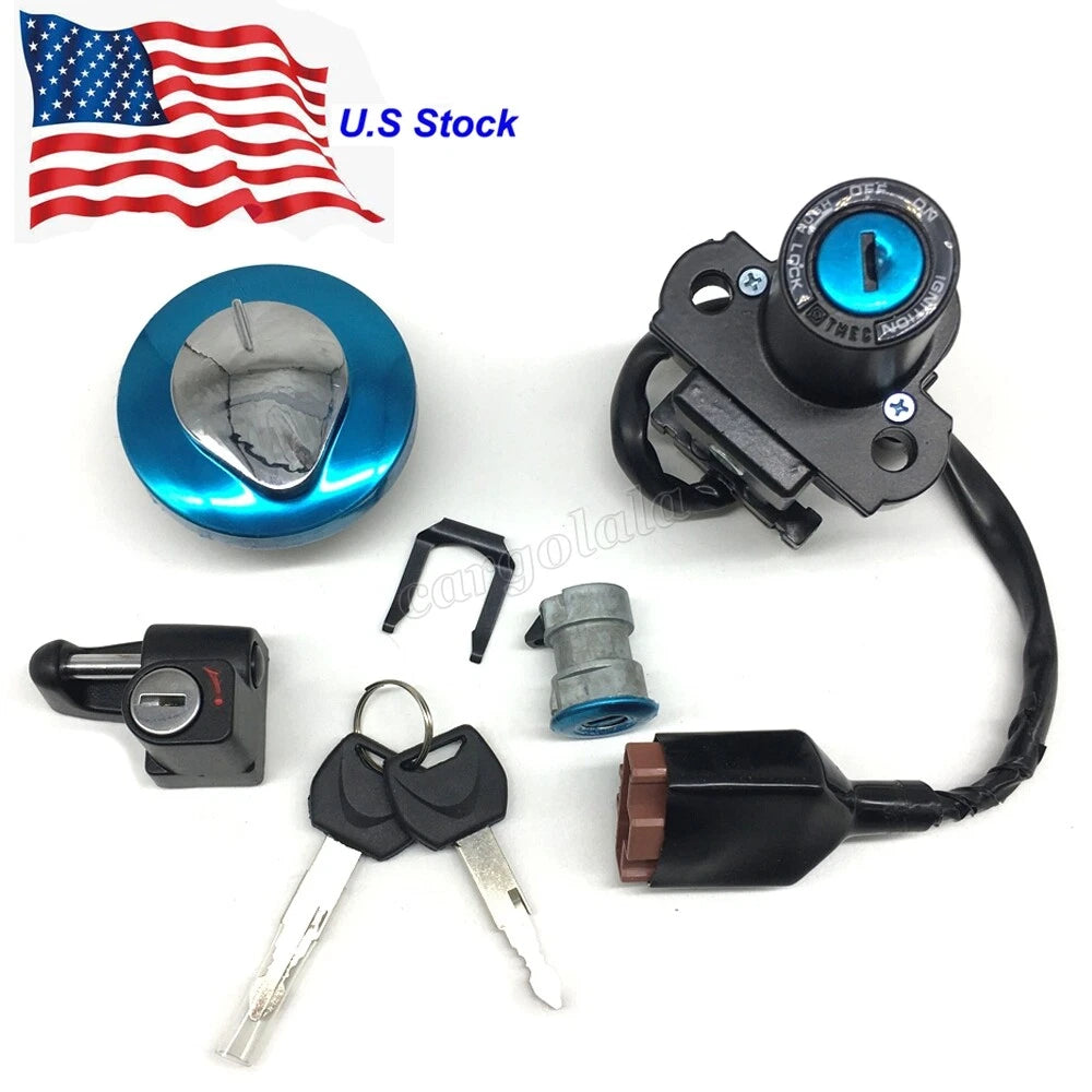 Ignition Switch Fuel Gas Cap Seat Lock Key Set For Honda CRF250L/250LA 2013-2020