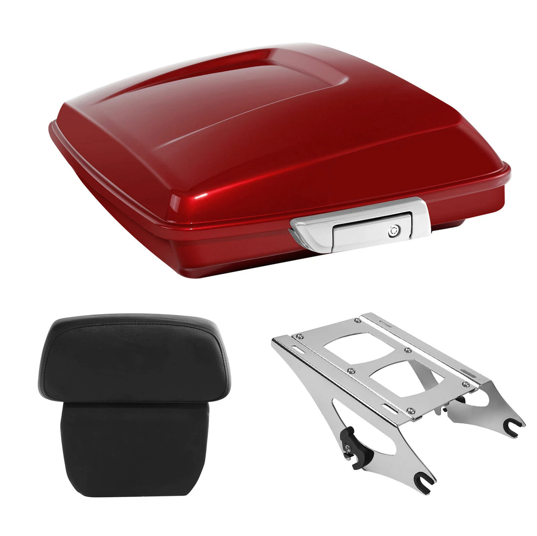Razor Trunk Backrest Mount Rack Fit For Harley Cvo Road Glide 14-2026 Wicked Red