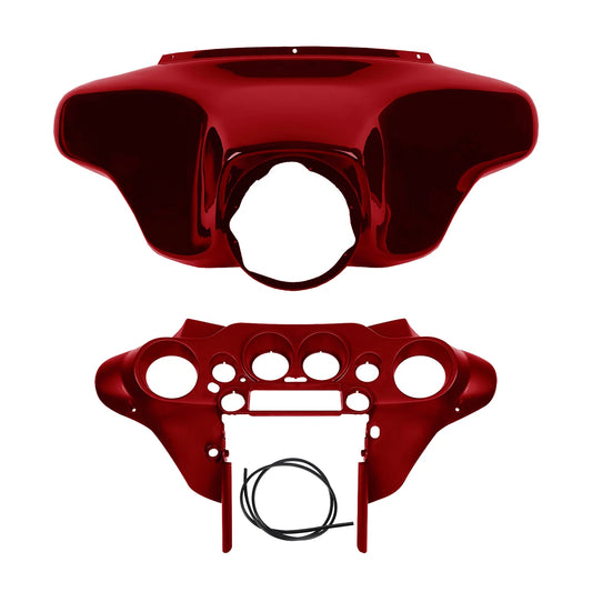 Front Inner & Outer Fairing Fit For Harley Street Glide 96-13 Ember Red Sunglow