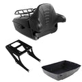 King Trunk Luggage Backrest Two-Up Mount Rack Fit For Harley Fat Boy Flstf 08-17