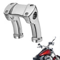 4" Handlebar Riser 1.25" Bar Fit For Harley Softail Fatboy Dyna Low Rider Fxdl