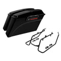 Black Saddlebags 6x9" Speaker Lid Conversion Bracket Fit For Harley Dyna 2008-17