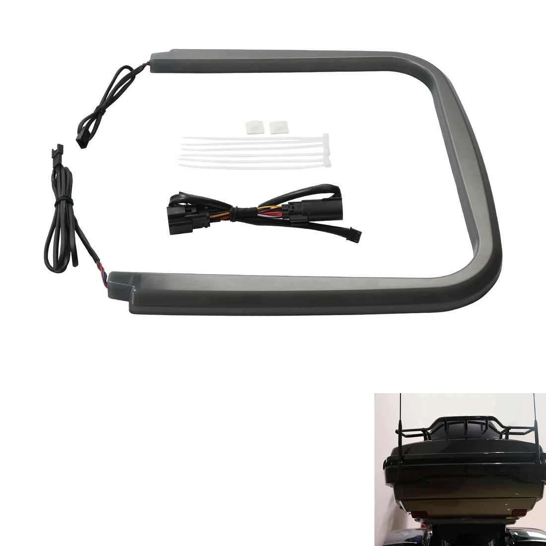 King Trunk LED Run Brake Turn Tail Light Fit For Harley Touring Road King 14-24